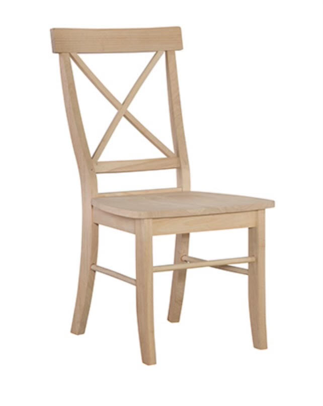 Single X Back Chair